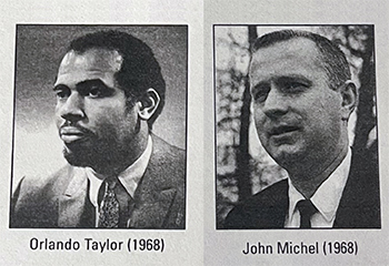 Headshots of Orlando Taylor and John Michel